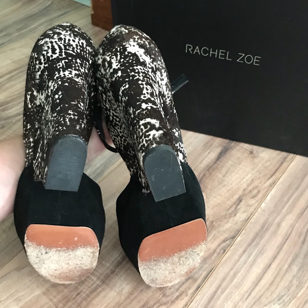 Rachel Zoe Frankie T-Strap Calf Hair Wedge - Picture 6 of 6